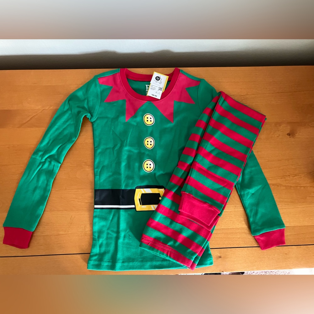 NWT Elf Christmas Jammies